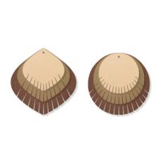 Fringe cut Earring Template, drop Faux Leather Earrings