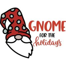 Gnome For The Holidays - Door Hanger Christmas Design