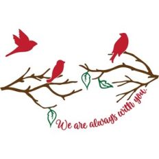 We Are Always With You - Christmas Round Sign Design