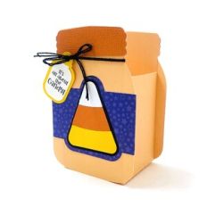 Candy Corn Halloween Jar