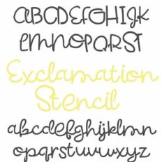 ZP Exclamation Stencil