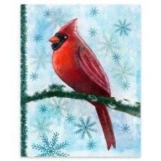 Cardinal Winter Bird Watercolor Printable