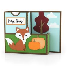 A2 Pocket Pop Up Card Fox