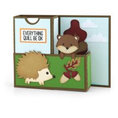 A2 Pocket Pop Up Card Hedgehog