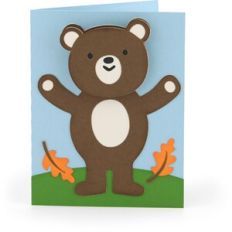 Bobble Head Card Bear