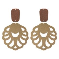 Moroccan Earring Template, Boho Faux Leather Earrings