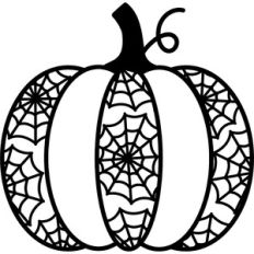 Spider Web Pumpkin