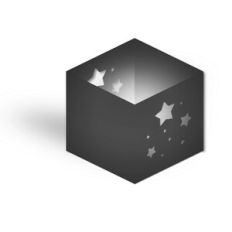 stars candle votive lantern box