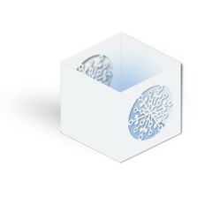 snowflake candle votive lantern box