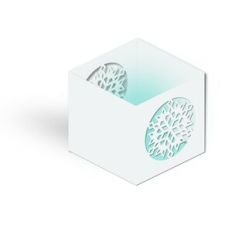 snowflake candle votive lantern box