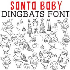 CG Santa Baby Fun Dingbats