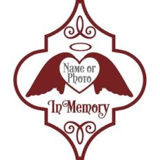 In Memory Arabesque Christmas Ornament