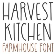 BFC Harvest Kitchen Farmhouse Font