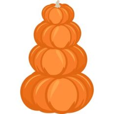 stacked pumpkins