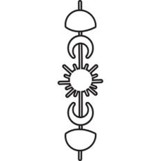 Mystical Sun and Moons Suncatcher