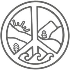 Retro Nature Peace Sign