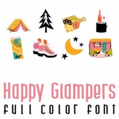 Happy Glampers Full Color Font