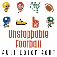 Unstoppable Football - Full Color Font
