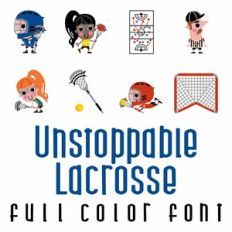 Unstoppable Lacrosse - Full Color Font