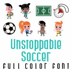 Unstoppable Soccer - Full Color Font
