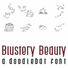 Blustery Beauty Doodlebat Font