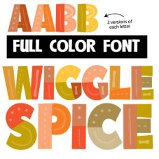 Wigglespice Color Font