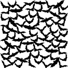 Bat Halloween Page, Background or Overlay