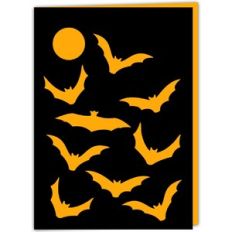 Spooky Bats Halloween Card