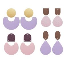 Boho Drop Earring Template, Faux Leather Earrings