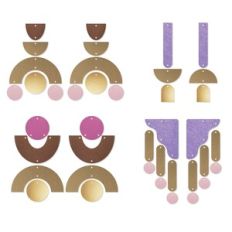 Boho Dangle Earring Template, Faux Leather Earrings