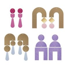 Boho Drop Earring Template, Faux Leather Earrings