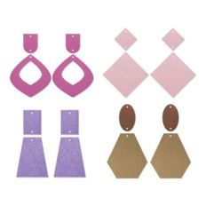 Bundle shape Earring Template, Faux Leather Earrings