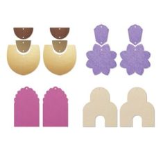 Morocco Earring Template, Boho Faux Leather Earrings