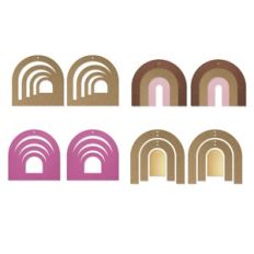 Arch Earring Template, U Shape Faux Leather Earrings