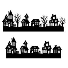 Spooky Halloween village