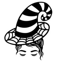 Witch in a hat