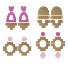 Boho Aztec Earrings Template, Faux Leather Earrings