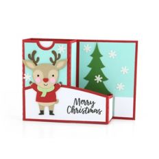 A2 Pocket Pop Up Card Reindeer