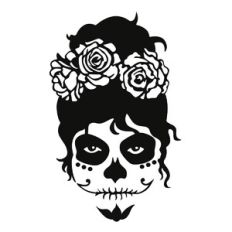 Messy Bun Día De Los Muertos