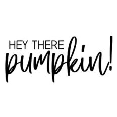 hey there pumpkin