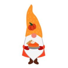Gnome with Pumpkin Pie