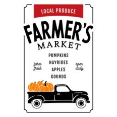 Farmer's Market Shop Sign