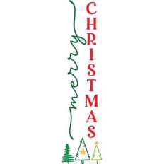 Merry Christmas Vertical Design