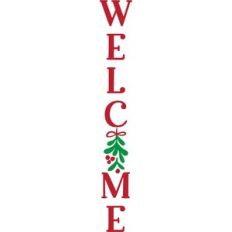 Welcome - Vertical Christmas Design
