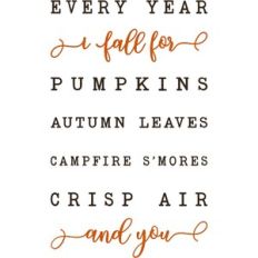 Every Year I Fall For - Fall Design