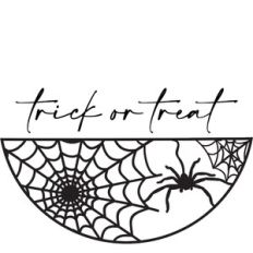 Trick Or Treat - Halloween Design for Round Sign