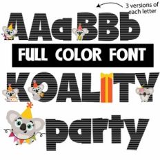 Koality Party Color Font