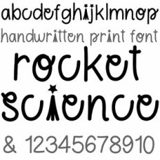 rocket science font