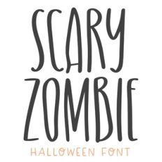 BFC Scary Zombie Halloween Font