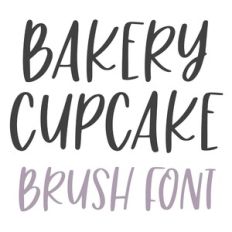 BFC Bakery Cupcake Brush Font